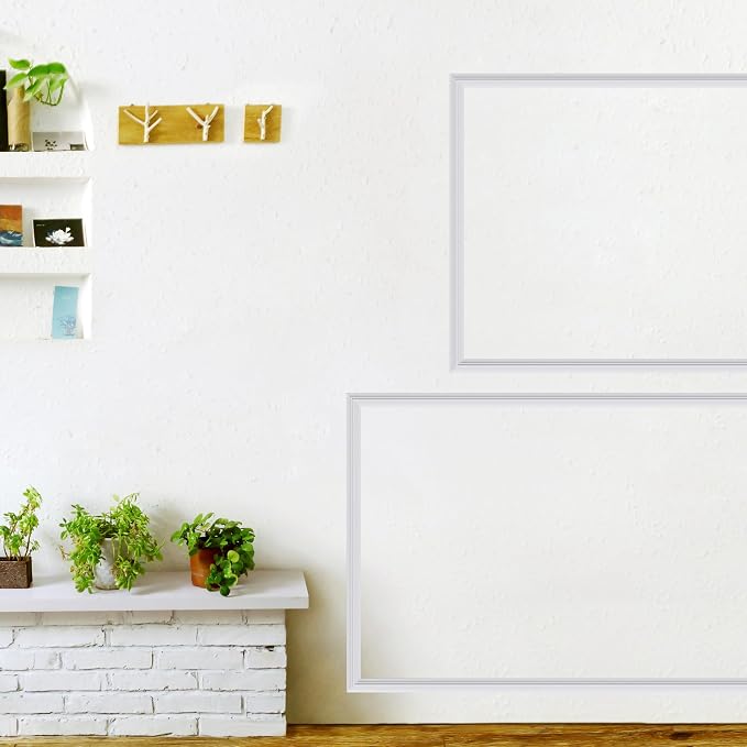 3 Set Panels Peel and Stick Premade Wainscoting Accent Wall Panels for Interior Wall Decor Easy DIY Build and Picture Frame Door Decor (20 x 28 in) - Image 6