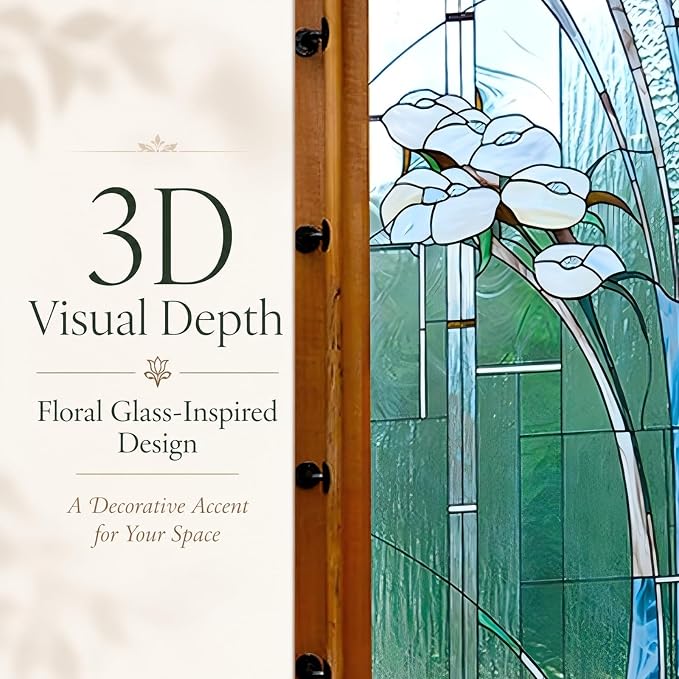 Door Stickers Peel Stick Murals-Wall Covers Decorative Decal Floral Glass | 30.3"W x 78.7"H, 3D Blue Peacock Wallpaper，Waterproof Removable Opaque Vinyl Self Adhesive Fake Door Decor for Home Office - Image 4