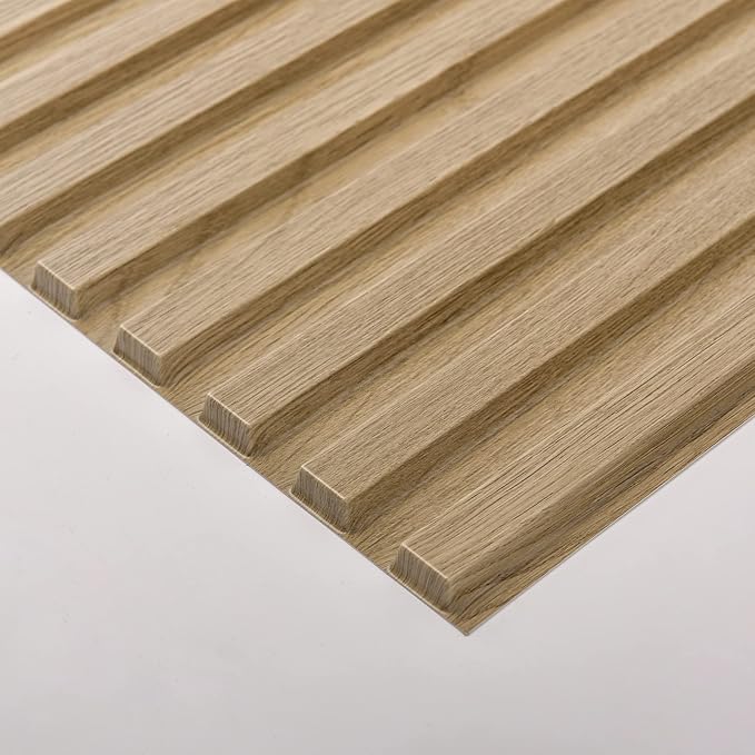 Art3d 3D Fluted Textured Slat Wall Panels, 19.7 x 19.7 in, 12-Pack, Walnut | PVC, Waterproof, Scratch Proof, Wipeable, Break-Proof, Ideal for Home, Office and Commercial Spaces - Image 9