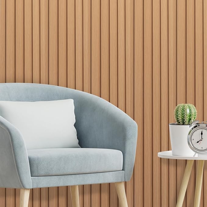 Art3d 48 x 6 Inch WPC Slat Wall Panels, 3D Wall Accents, 16-Pack, Boxwood | Real Wood Grain, Durable, Water Resistant, Wear-Resistant, No Emission, Eco-Friendly, Easy to Care, for Living Room, Bedroom - Image 2