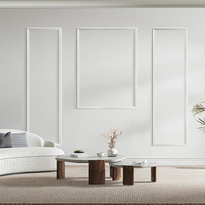 Art3dwallpanels Peel and Stick Wall Molding 3 Pcs Wainscoting Decor Kit | Ready to Assemble, Wainscoting Accent Panels, Interior Wall Decor Living Room Bedroom, Installed with Glue - Image 2