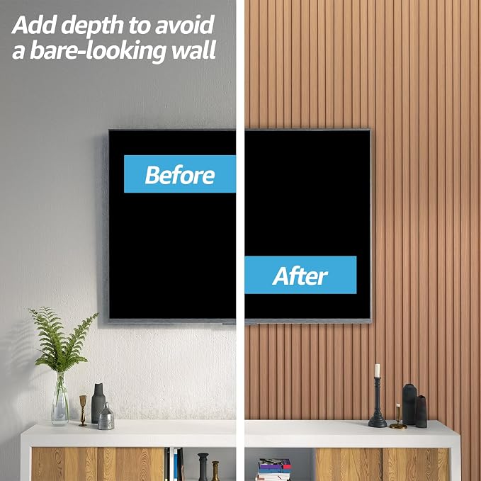 Art3d 48 x 6 Inch WPC Slat Wall Panels, 3D Wall Accents, 16-Pack, Boxwood | Real Wood Grain, Durable, Water Resistant, Wear-Resistant, No Emission, Eco-Friendly, Easy to Care, for Living Room, Bedroom - Image 3