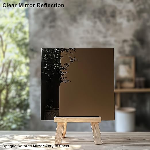 12x16 Inches Bronze Mirror Acrylic Sheet – 2 Pcs Reflective Acrylic Panel for DIY Crafts, Home Décor & More (30x40 cm) - Image 6