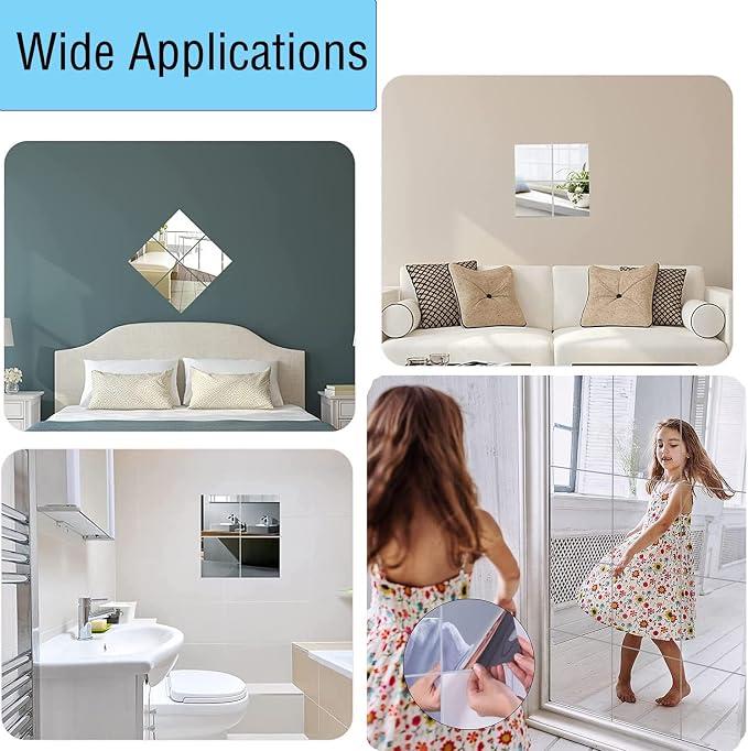 16" x 12" x 1Pcs Acrylic Mirror Sheet, Decorative Wall Mirror - Image 9