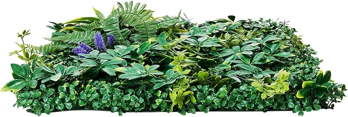 VEVOR Artificial Grass Wall Panels, 8 PCS 20 x 20 inch, 3D Combination Greenery Boxwood Panel for Indoor Outdoor Green Decor & Ivy Fence Covering, Privacy Backdrop Wall Hedge Screen for Garden - Image 9