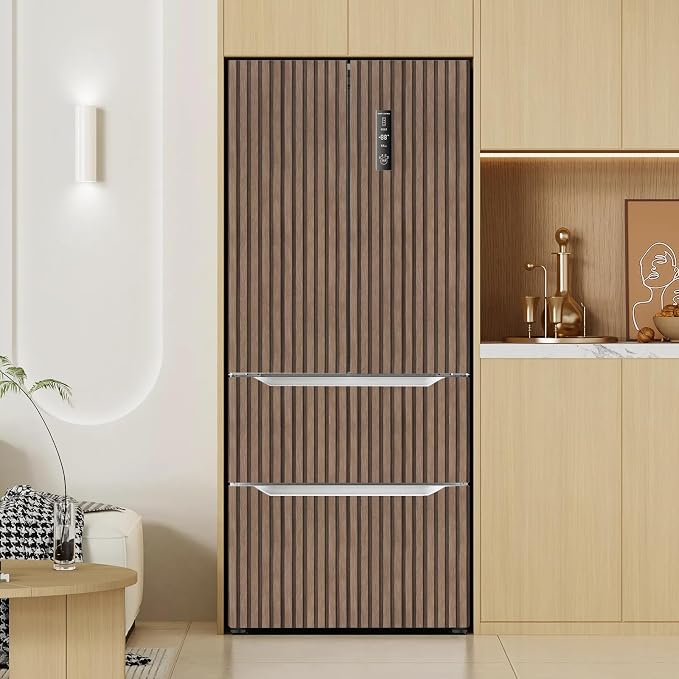 Yun-aeon Natural Wood - Light Tan Slats Peel and Stick Wallpaper for Wall | 17.3"x 160" Self-Adhesive Waterproof Vinyl Removable Wall Paper for Wall Decor Bedroom - Image 5