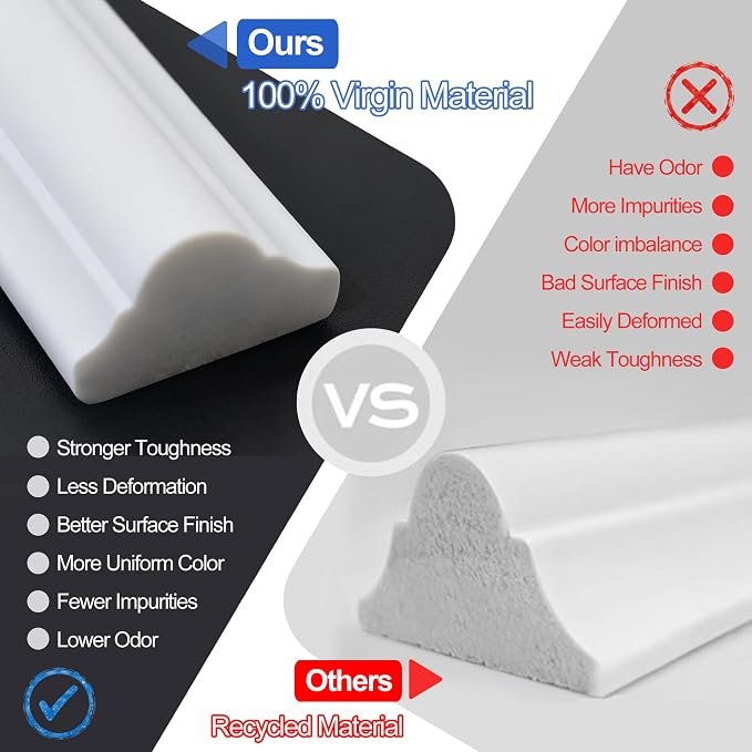 RELIANCER Peel and Stick Wall Molding Kit,34PCS Pre-Cut Door Molding Panels,3D Moulding Wainscoting Panel,Self Adhesive Walls Moulding Trim,Wall Modular Frames for Interior Walls Decor Home Bedroom - Image 4