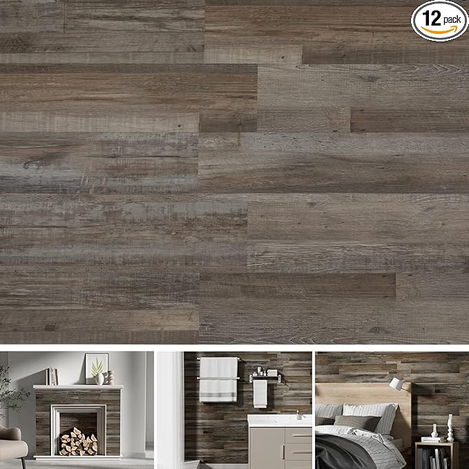 SINGULARWOOD Wall Panels,Peel&Stick Installation Vinyl Planks for Walls | Easy to install Looks real Strong adhesive Very durable by SINGULARWOOD