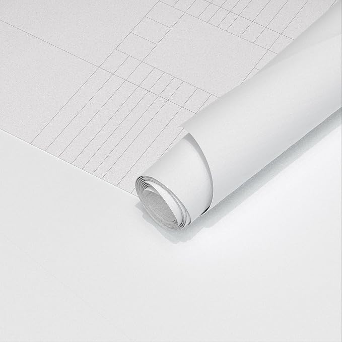 Yancorp 16"x120" Matte White Contact Papaer Peel and Stick Wallpaper Vinyl Wrap Countertop Wallpapers Waterproof for Cabinets Drawers Bedroom Kitchen Self-Adhesive Wallpaper - Image 7
