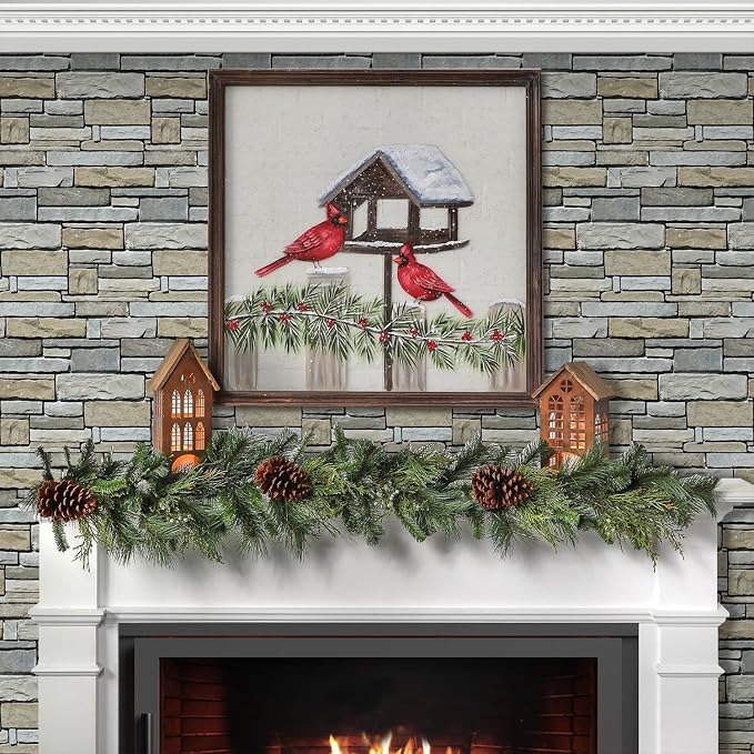 3D Faux Stone Wall Panels Peel and Stick, Designed for Quick DIY | Green with Gray, 10 Pcs 11.8" x 11.8", Stone-Look, PVC Fake Stone Wall Covering Tiles for Wall Renovation, Cover 9.7 sq ft - Image 2
