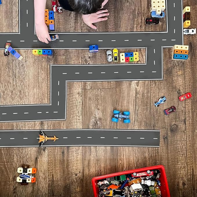 Wall Border Road Stickers Street Nursery Decor Boys Bedroom Decals Vehicle Removable Wallpaper Kids Room Vinyl Murals DIY Cute Decorations - Image 5
