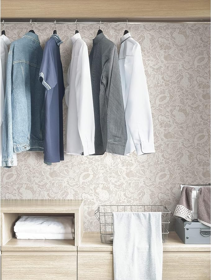NuWallpaper by WallPops Cream Terrene Peel & Stick Wallpaper, NUS4304 - Image 5