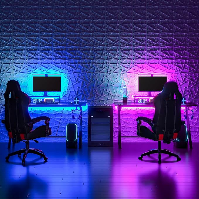 Art3d 20 Pack Decorative 3D Wall Panels, 19 Sq.Feet PVC Interior Wall Décor, 11.8"x11.8", Black - Image 5