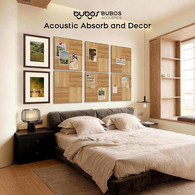 BUBOS 6 Pack Art Acoustic Wall Panels,70.8”x47.2”Self Adhesive for Home Decor | Peel and Stick, for Home Office, Studio & Wall Decor Sound Treatment, Wall Panels for Noise Reduction & Stylish Room - Image 7