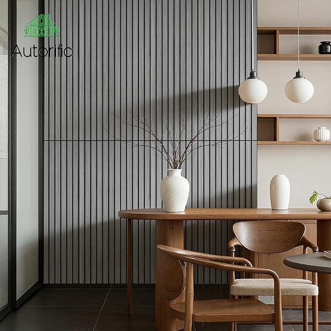 Acoustic Panels, 4 Pack 47.2”x23.6” Soundproof Panels,Gray Oak | Soundproof Panels with Simulated Wood Grain Finish,Acoustic Wall Panels,Decorative Wall Panels, High-Density Polyester Fiber - Image 4