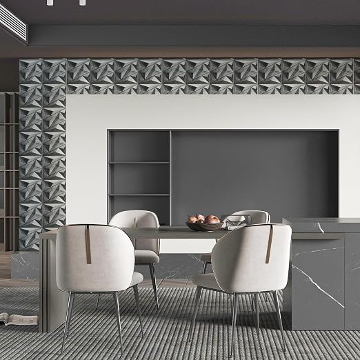 Art3dwallpanels 33 Pack 3D Wall Panel Diamond for Interior Wall Décor, PVC Textured Wall Panels, 12''x12'' Cover 32.Sq.Ft. Patina Bronze | PVC Accent Wall Panels for Interior Wall Decor, Living Room Lobby Bedroom Hotel Office - Image 6