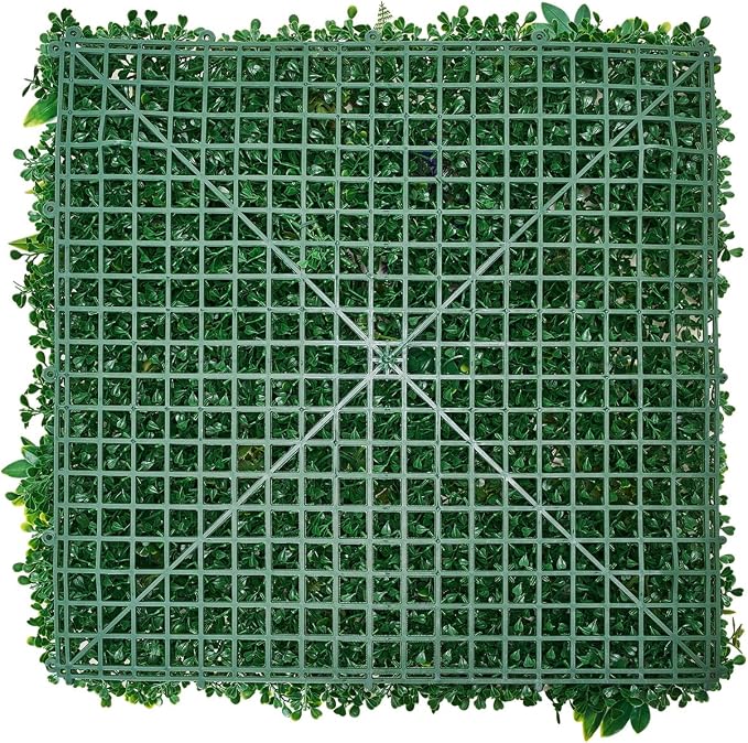 VEVOR Artificial Grass Wall Panels, 8 PCS 20 x 20 inch, 3D Combination Greenery Boxwood Panel for Indoor Outdoor Green Decor & Ivy Fence Covering, Privacy Backdrop Wall Hedge Screen for Garden - Image 12