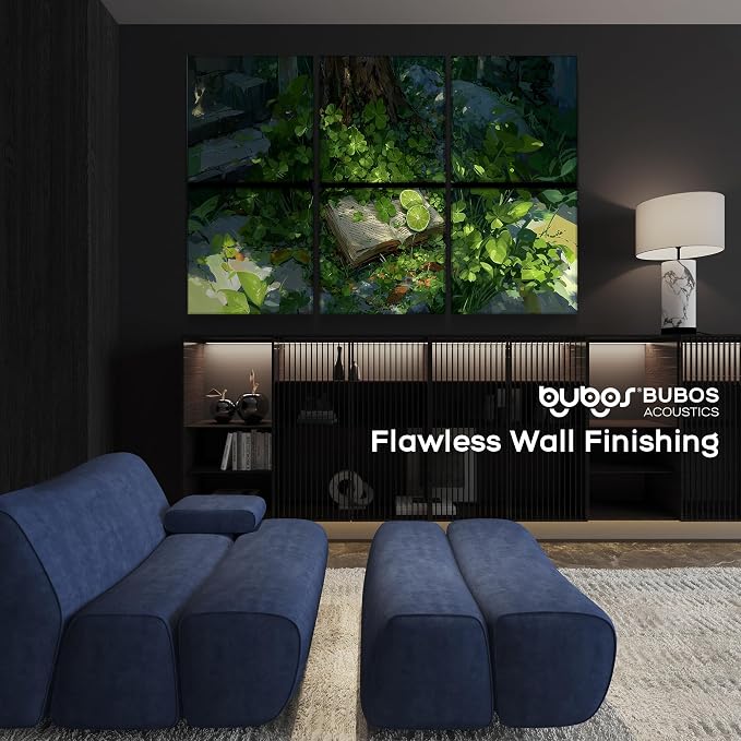 BUBOS 6 Pack Art Acoustic Wall Panels,70.8”x47.2”Self Adhesive for Home Decor | Peel and Stick, for Home Office, Studio & Wall Decor Sound Treatment, Wall Panels for Noise Reduction & Stylish Room - Image 7
