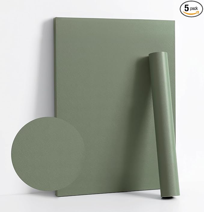 Dimoon 394''x17.7'' Green Peel and Stick Wallpaper Contact Paper Modern Self Adhesive Wall Paper Removable Renter Friendly Textured Solid Color Shelf Cabinet Vinyl Roll (394''x17.7'',Leaf Green) by DIYYOURMOON