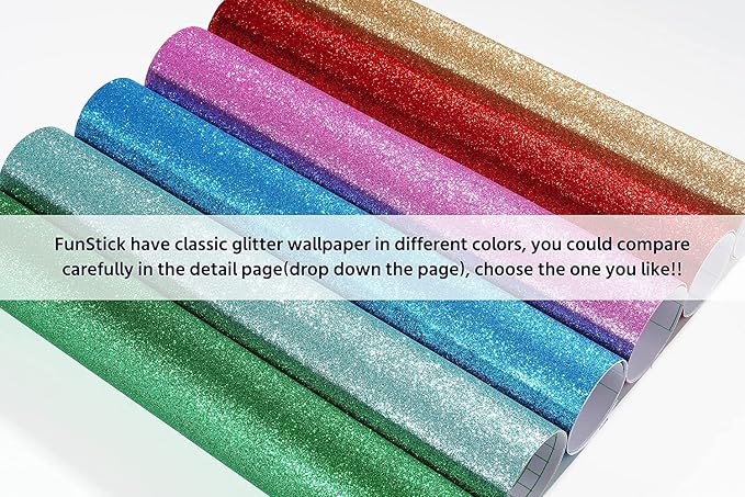 FunStick Light Teal Glitter Wallpaper Border Peel and Stick Wall Border Decor Self Adhesive Removable Teal Wallpaper Borders for Room Mirror Frame Border Trim Sparkle Glitter Contact Paper 3.9"x200" - Image 7