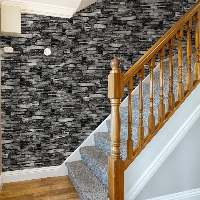 Peel and Stick 3D Foam Stone Wall Panels, Self Adhesive Wallpaper | 10Pcs Soft Flexible Kitchen Backsplash Peel and Stick (13.7 * 15.1in) Waterproof DIY Install Decorative Wall Panels - Image 4