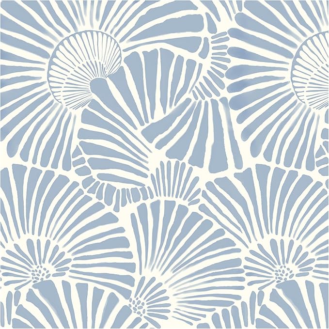 Theper Blue and White Wallpaper Peel and Stick Wallpaper Boho 17.3"×393" | Modern Wall Paper Self Adhesive Removable Wallpapers for Bathroom Blue Contact Paper for Cabinets Drawers Shelf Decor Vinyl by Theper