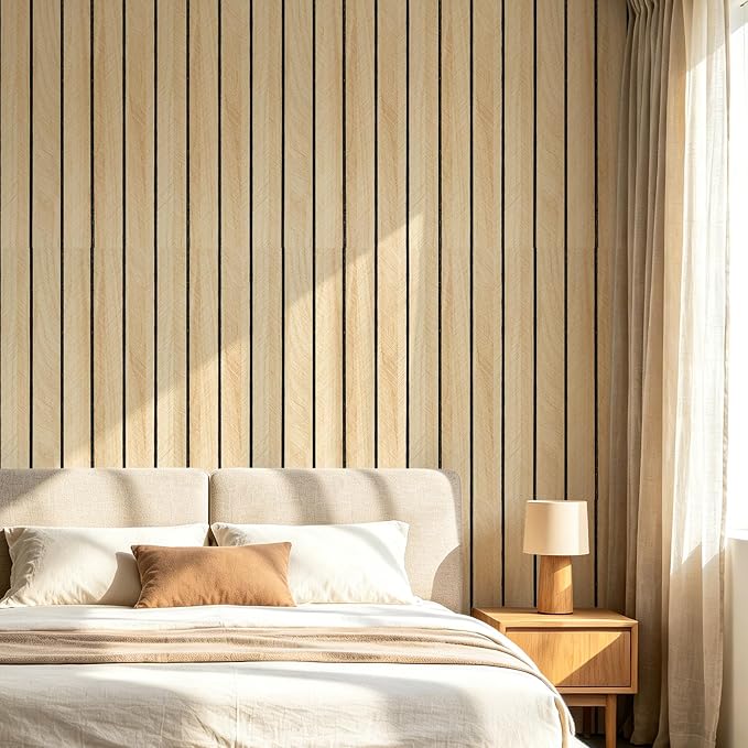Peel and Stick Wood Grain Wall Panels 11.8" x 7.9" | 3D Wall Panels, Thick PVC Foam, Self-Adhesive, 20 Pack, For Bedroom Living Room Accent Wall Decor - Image 5