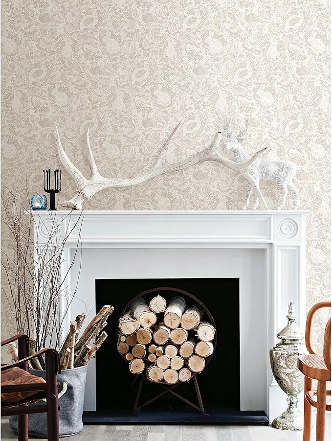 NuWallpaper by WallPops Cream Terrene Peel & Stick Wallpaper, NUS4304 - Image 3