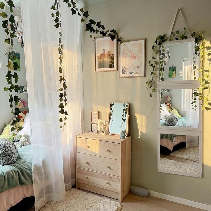 Bucherry 33x13'' Full Length Dorm Classroom Mirror Foldable Hanging Mirror - Image 5