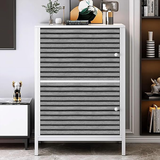Yun-aeon Natural Wood Peel and Stick Wallpaper Grey Wood Slats - 17.3"x 480" Self-Adhesive Waterproof Vinyl Removable Wall Paper for Wall Decor Bedroom - Image 3