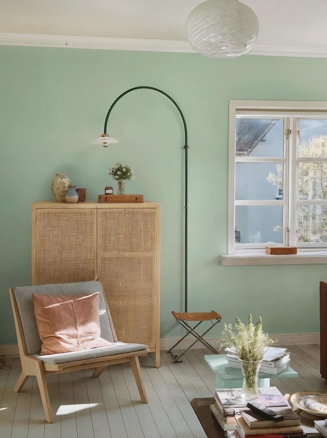 Yasinet Light Green Peel and Stick Wallpaper Green Contact Paper Sage Green Self Adhesive Removable Wallpaper Textured Solid Color Wall Paper for Wall Covering Countertop Table Vinyl 17.7" x118" - Image 8