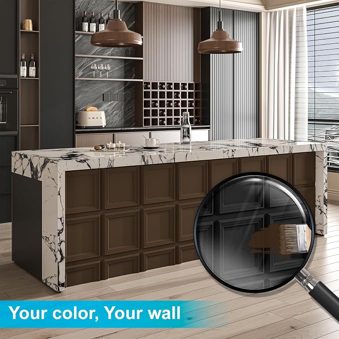 Art3d 33-Pack Accent 3D Textured Wall Panels, 11.8 x 11.8 in, Black | Wipe Clean, PVC, Water Repellent, Impact Proof, Scratch Resist, Great for Living Room, Bedroom, Gaming Room, Office - Image 6