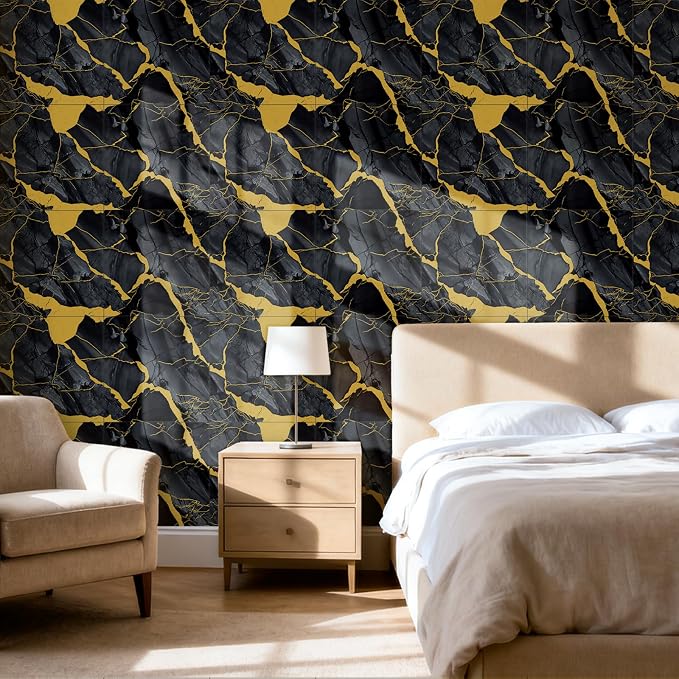 30 Sheets Marble-Effect Peel and Stick Backsplash, Self-Adhesive PVC Foam Wall Panels for Kitchen Backsplash, Bathroom, 11.8" x 11.8" - Image 4