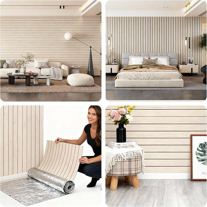 3D Wall Panels Peel and Stick – 15.74"x118" PVC Faux Wood Grain Texture, Self Adhesive Waterproof Wall Covering, DIY Accent Wall, Sofa Background Backsplash & Modern Home Decor, Covers 12.9 sq.ft - Image 4