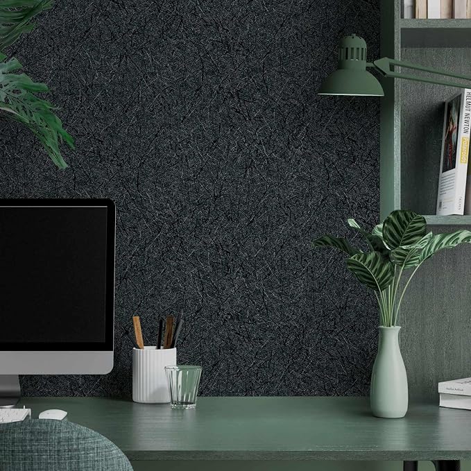 Dark Green Peel and Stick Self Adhesive Wallpaper Countertop Contact Paper | Removable Waterproof Bathroom 15.7" X 393.7" Kitchen Vinyl Wrap for Cabinet Countertops Wall Counter Top Paper - Image 4