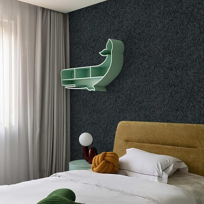 Dark Green Peel and Stick Self Adhesive Wallpaper Countertop Contact Paper | Removable Waterproof Bathroom 15.7" X 196.8" Kitchen Vinyl Wrap for Cabinet Countertops Wall Counter Top Paper - Image 6