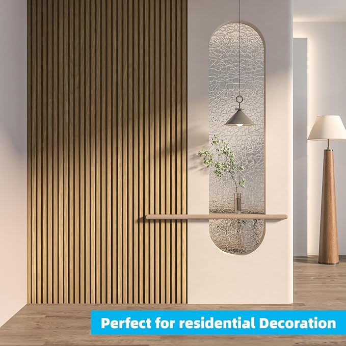Art3d Wood Slat Wall Panels, Fluted MDF, 6-Pack, 94.6 x 7.4 in,Boxwood | 3D Textured Panels for Accent Walls, Ideal for Living rooms, Bedrooms, Offices, Entryways and Studios - Image 9