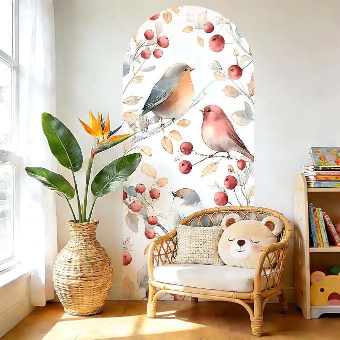 Arch Wall Decals Peel and Stick, Large Wall Stickers, Removable Home Decor Art Wallpaper for Bedroom Living Room 71'' × 31.7'' (Fish) - Image 5