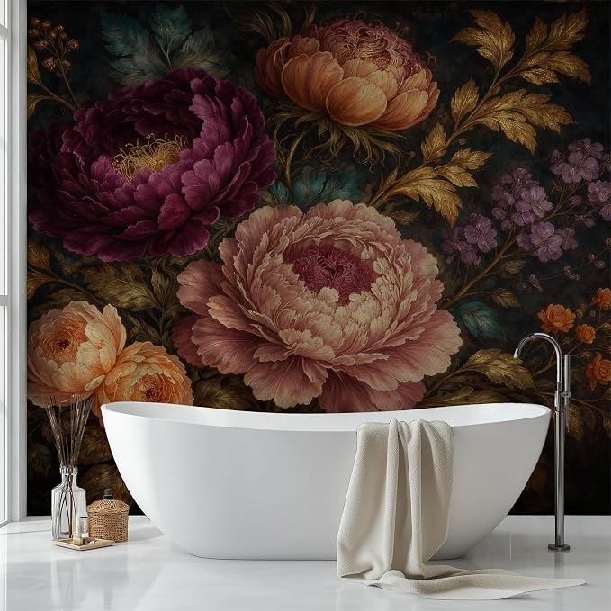 Oversized Flower Wall Murals Peel and Stick Canvas Wallpaper | Large Removable Flower Mural for Living Room Bedroom Office Home Decor and Accent Walls in Multiple Standard Sizes - Image 6