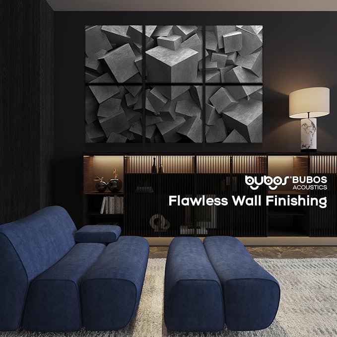 BUBOS 6 Pack Art Acoustic Wall Panels,70.8”x47.2”Self Adhesive for Home Decor | Peel and Stick, for Home Office, Studio & Wall Decor Sound Treatment, Wall Panels for Noise Reduction & Stylish Room - Image 7