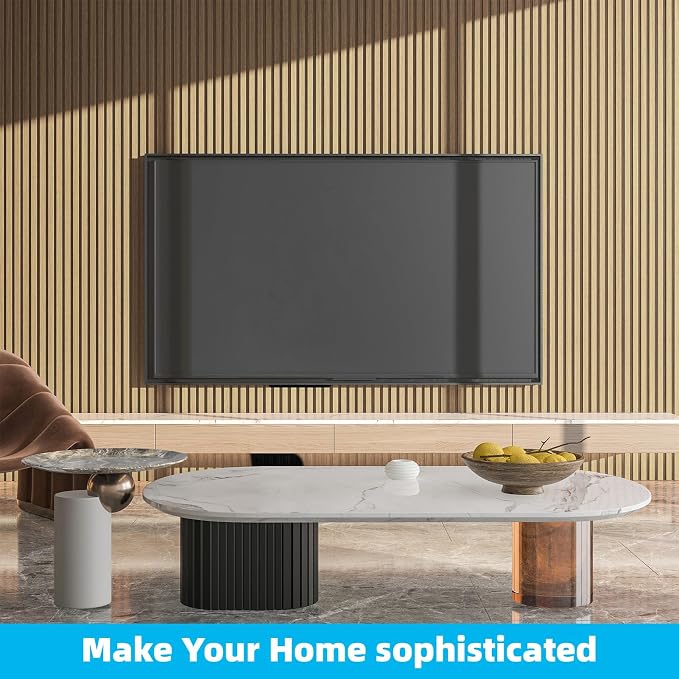 Art3d Wood Slat Wall Panels, Fluted MDF, 6-Pack, 94.6 x 7.4 in,Oak | 3D Textured Panels for Accent Walls, Ideal for Living rooms, Bedrooms, Offices, Entryways and Studios - Image 8
