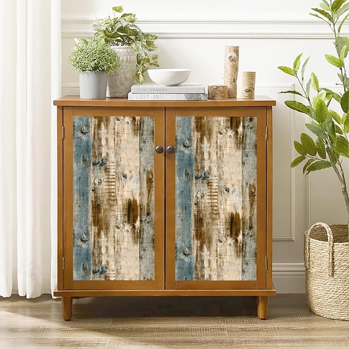 Grey Wood Wallpaper 17.3"×236" Peel and Stick Wallpaper Self Adhesive Distressed Wood Wallpaper Reclaimed Faux Home Decoration Film Shelf Vinyl - Image 8