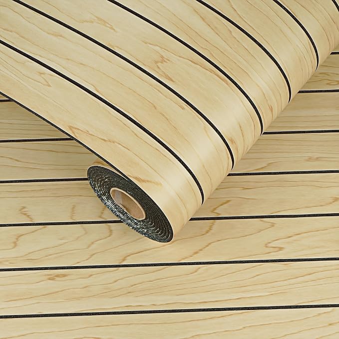 Light Maple Wood Panels for Wall Wood Slat Wallpaper 11.8"x118" | Beige Panels for Wall Self Adhesive 3D Wooden Contact Paper for Bedroom, Living Room Backsplash, Kitchen, Entryway, Farmhouse by Wallderful