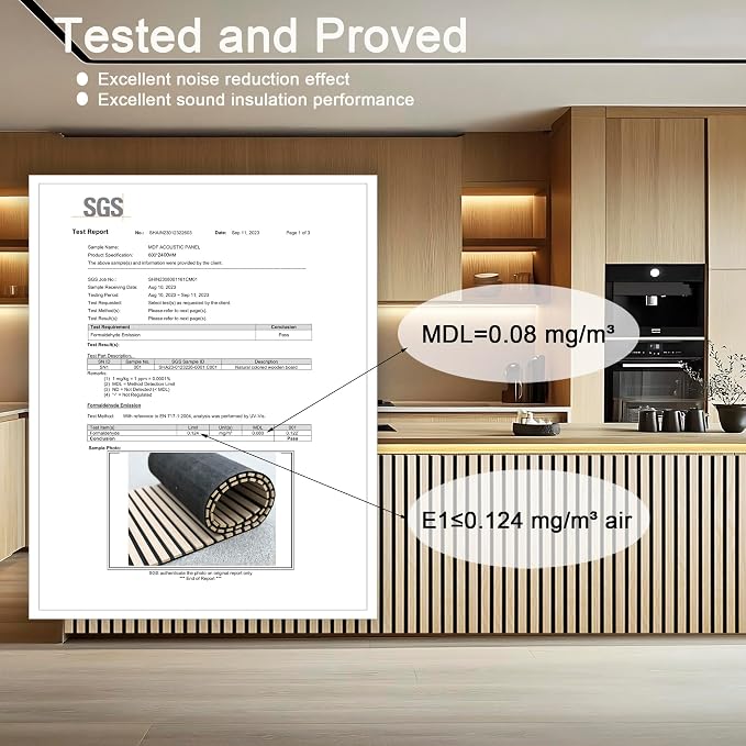 Acoustic Wood Panels for Wall,3D Flexible Fluted Sound Slat Panel (Oak) | Soundproof ,Absorbing,Noise Cancelling,94.5 x 23.6in - Image 4