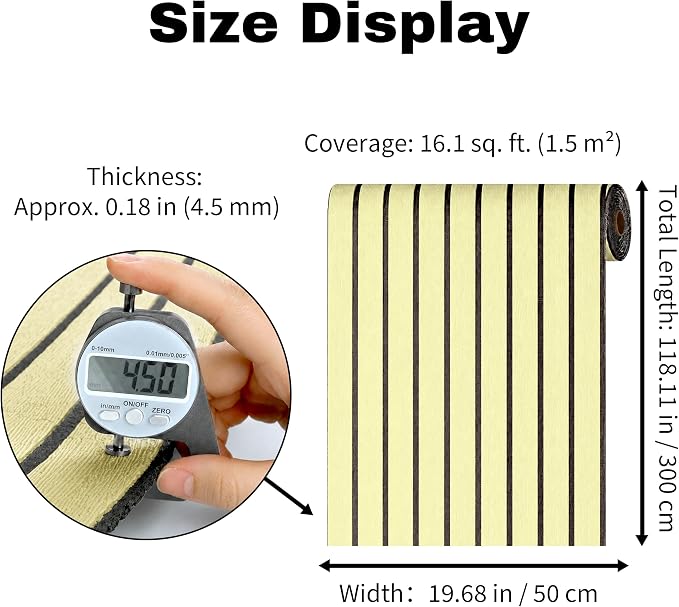 3D Wall Panels Peel and Stick, PVC Wood Grain, 19.7" x 118.1" | Self-adhesive 3D wall panels peel and stick to dry, flat surfaces for room updates without extra glue - Image 6