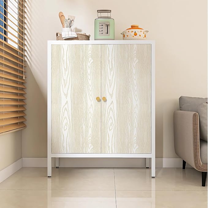 Yun-aeon Beige and Gold Wood Contact Paper Wooden Peel and Stick Wallpaper | 17.3"x200" Rustic Removable Self-Adhesive Wallpaper Wood Grain Contact Paper for Countertops Cabinets - Image 9