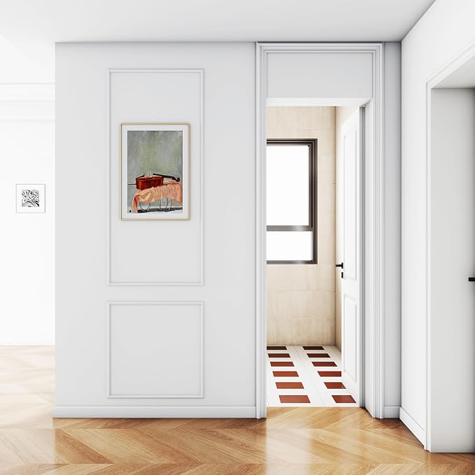 Pangda Peel and Stick Wall Molding Kit, 3D Premade Accent Molding Wainscoting Panel for Interior Wall Moulding Decor, Ready to Assemble Wainscoting Accent Panel | Wall Molding Kit, Premade Accent, Molding Wainscoting Panel for Interior, Wall Moulding D... - Image 2