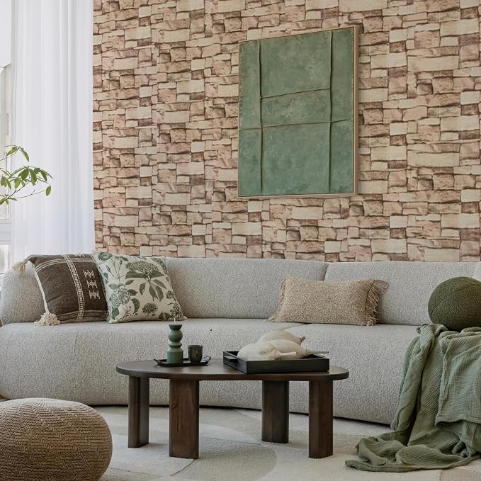 Peel and Stick 3D Foam Stone Wall Panels, Self Adhesive Wallpaper | 20Pcs Soft Flexible Kitchen Backsplash Peel and Stick (13.7 * 15.1in) Waterproof DIY Install Decorative Wall Panels - Image 6
