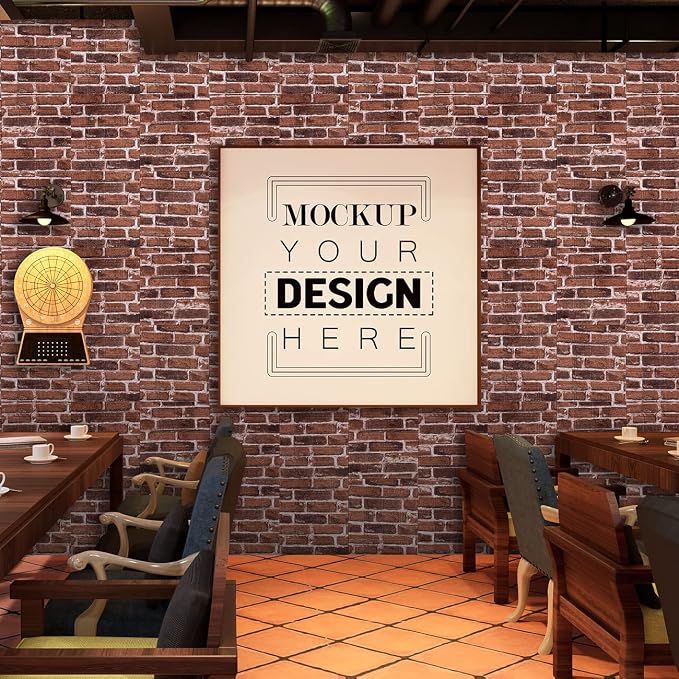 20PCS 3D Wall Panels Peel and Stick Foam 3D Brick Wallpaper Peel and Stick Red Faux Stone Wall Panel Self-Adhesive Wallpaper (20PCS, Red) - Image 3