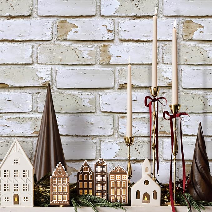 COMSTICKC 3D Faux Brick Wall Panels Peel and Stick, 10 Pcs 11.8" x 11.8" | Retro White, Not Real Brick, Small Size, Ultra-Light PVC Sticker, Fake Brick Decorative Tiles for DIY Decor, Cover 9.7 sq ft - Image 6